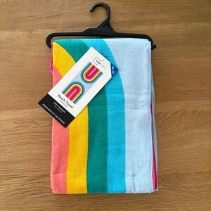 Rainbow beach towel. 5/25$